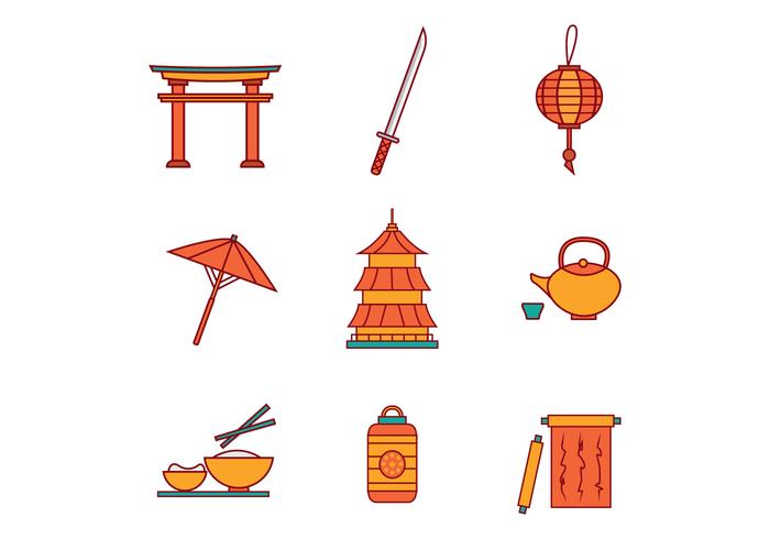 700x490 Free Japanese Icons Vector
