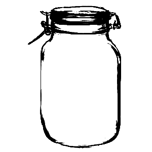 300x300 Free Mason Jar Clip Art