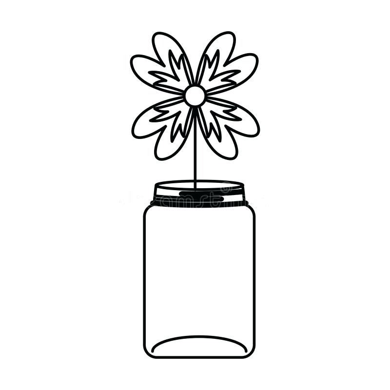 800x800 Free Mason Jar Clipart Download Mason Jar With Flowers Isolated