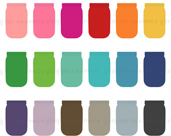 340x270 Mason Jar Clip Art Etsy