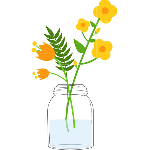 504x504 Yellow Clipart Mason Jar
