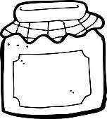 152x170 Clipart Of Cartoon Jam Jar K15567233