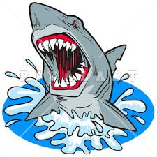 225x225 Funny Surfing Cartoon Shark Jaw Images