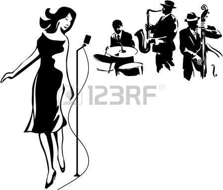 450x382 Jazz Band On A White Background Royalty Free Cliparts, Vectors