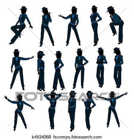 450x470 Stock Illustration Of African American Female Jazz Dancer