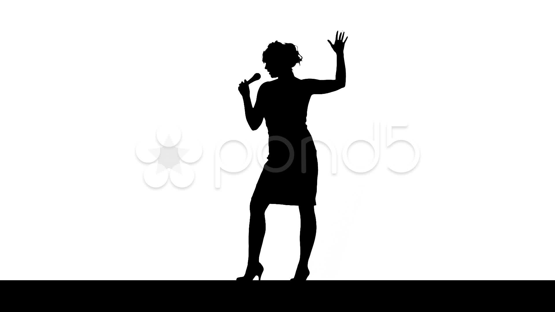 1920x1080 Clip Art Of A Jazz Singer Clipart