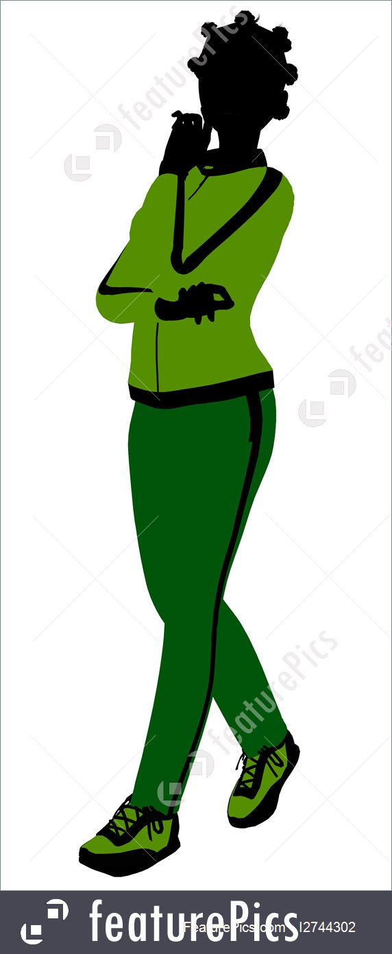 572x1392 Jazz Dancer Silhouette Illustration