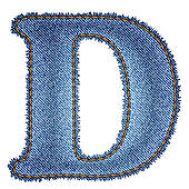 170x170 Clipart Of Jeans Alphabet. Denim Letter V K15866530