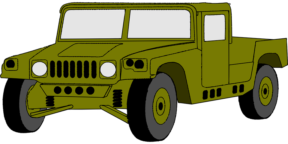 960x480 Military Clipart Hummer