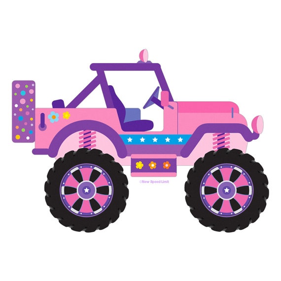 570x570 Jeep Girl Clipart