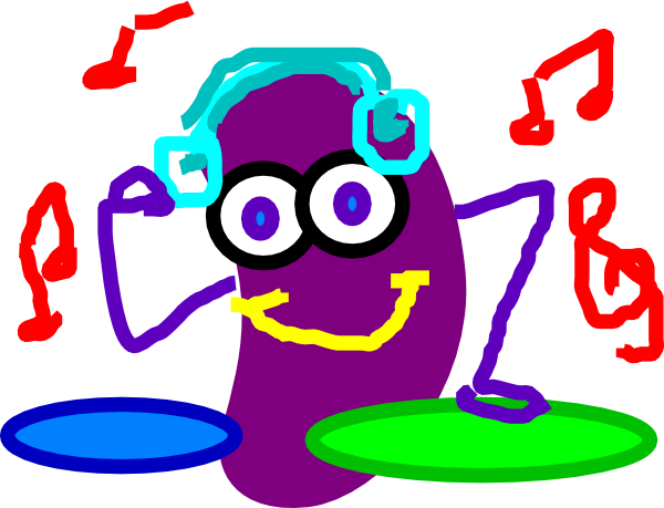 600x459 Purple Jelly Bean Clip Art