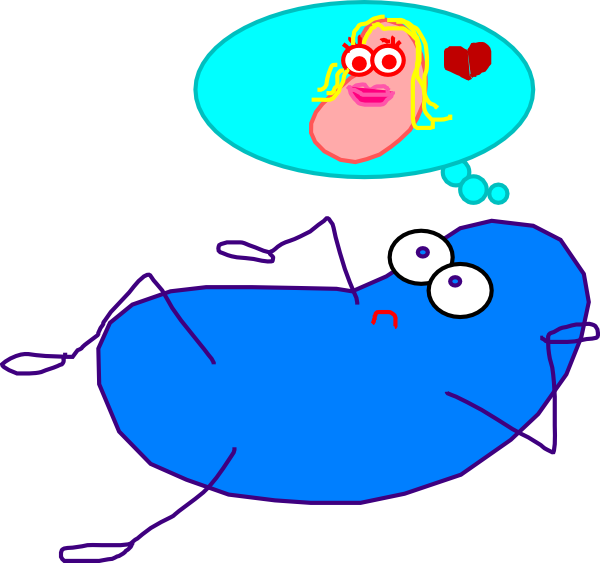 600x563 Blue Jelly Bean Love Clip Art