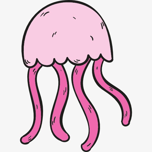 512x512 Jellyfish Cartoon Png, Vectors, Psd, And Icons For Free Download
