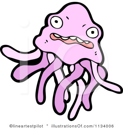 400x420 Medusa Clipart Pink Jellyfish