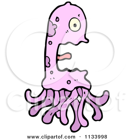 450x470 Purple Jellyfish Clipart