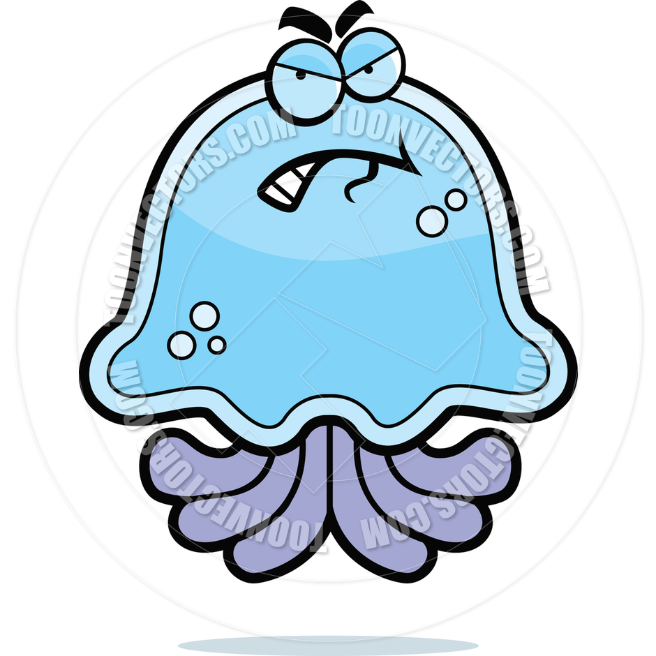 940x940 Angry Jellyfish By Cory Thoman Toon Vectors Eps