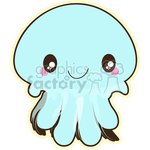 300x300 Royalty Free Jellyfish 394602 Vector Clip Art Image