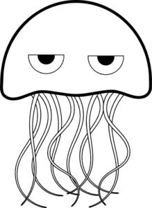 219x300 Cartoon Jellyfish Clip Art