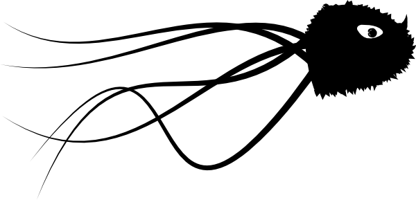 600x289 Cartoon Jelly Fish Clip Art