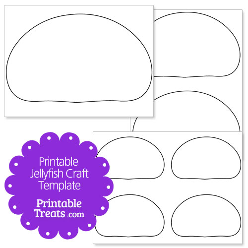 500x500 Printable Jellyfish Craft Printable