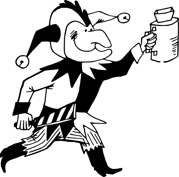 600x593 Jester Clip Art Free Vector 4vector