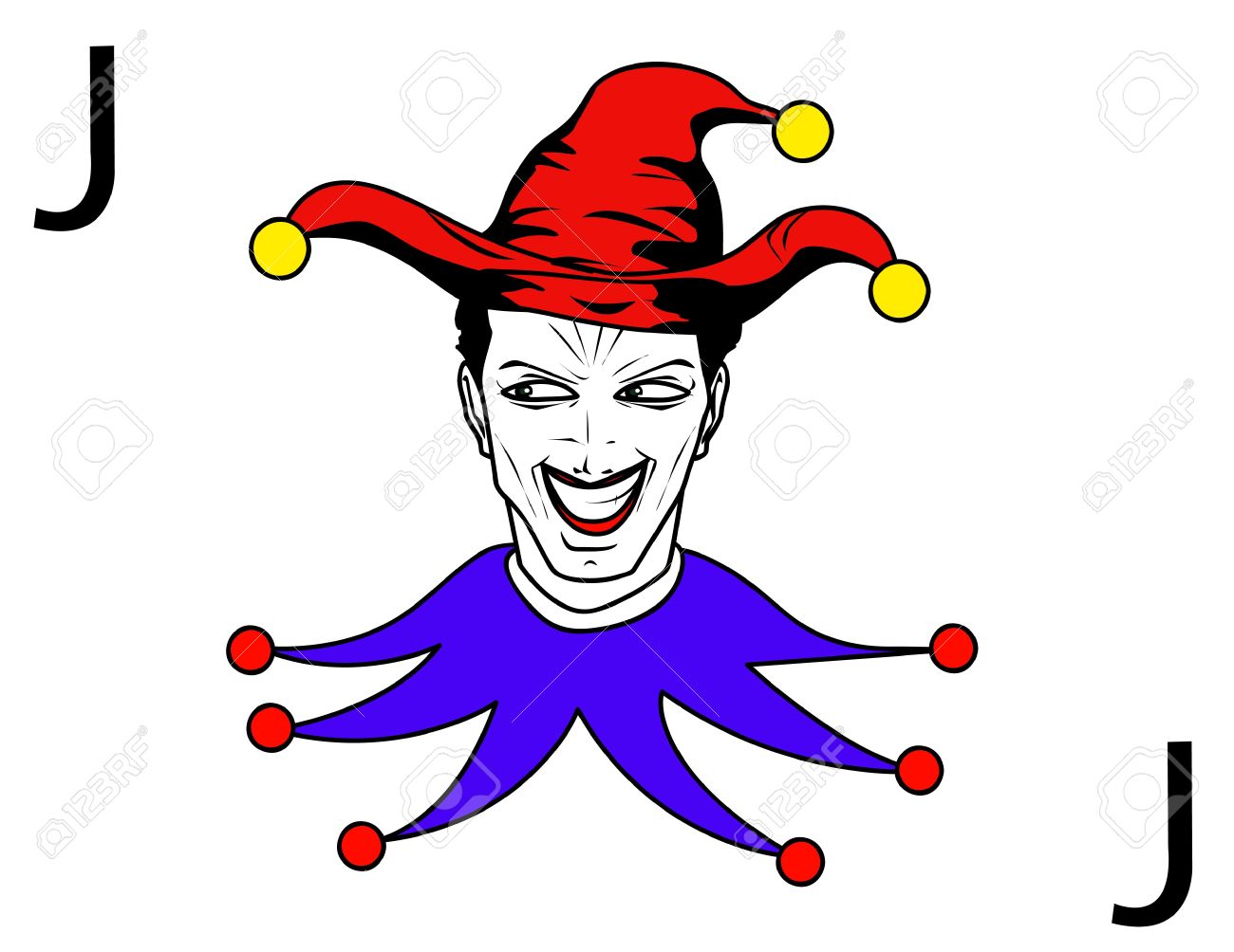 1300x1004 Jester Clipart Joker Card