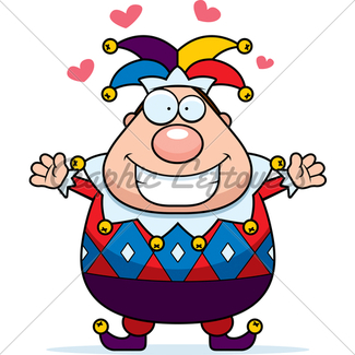 325x325 Cartoon Jester Smiling Gl Stock Images