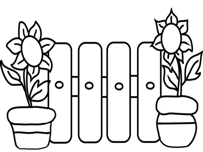400x300 Clip Art Black And White