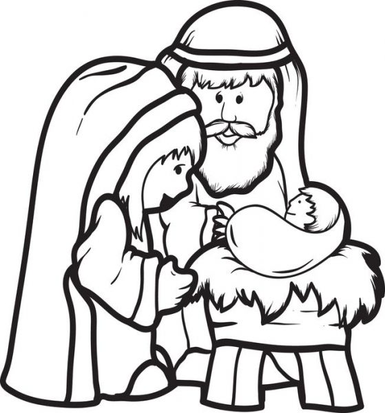 559x600 Baby Jesus Clipart Black And White 9 Nice Clip Art
