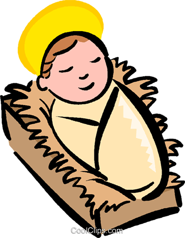 372x480 Baby Jesus Royalty Free Vector Clip Art Illustration Vc016064
