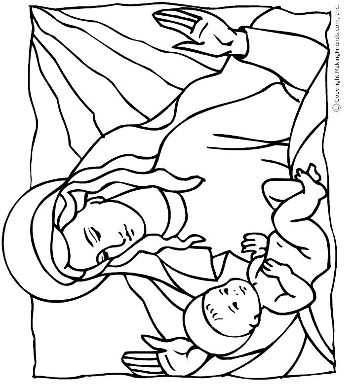 717x781 Baby Jesus Coloring Page Bible Crafts Baby Jesus