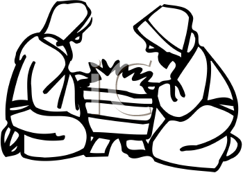 350x250 Royalty Free Christmas Manger Clip Art, Christmas Clipart