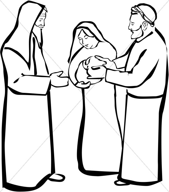 540x612 Presentation Of Jesus In The Temple Epiphany Clipart
