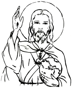300x366 Imagen Del Sagrado Corazon De Jesus Para Imprimir Imagenes
