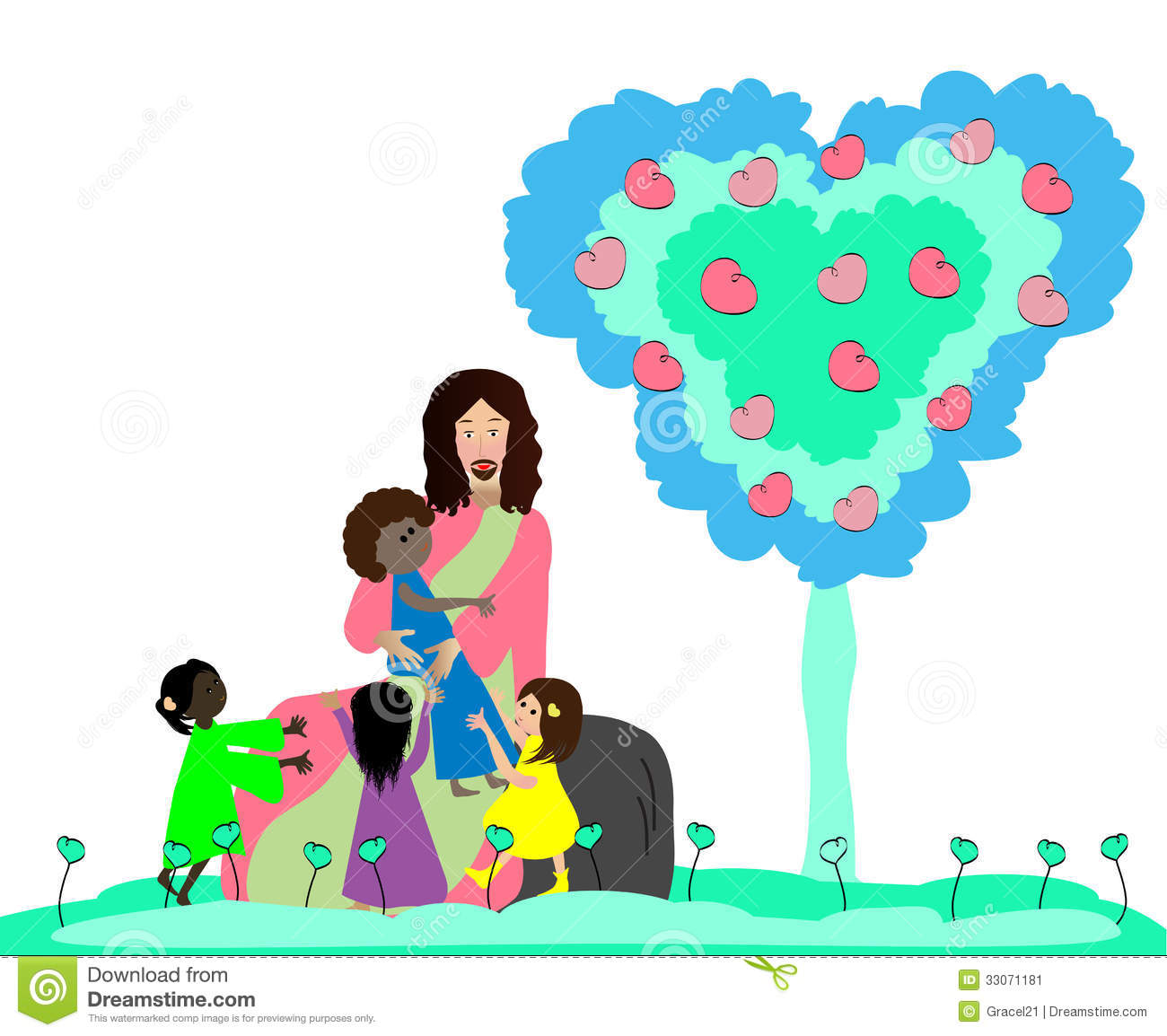 1300x1154 Jesus Loves Children Clipart