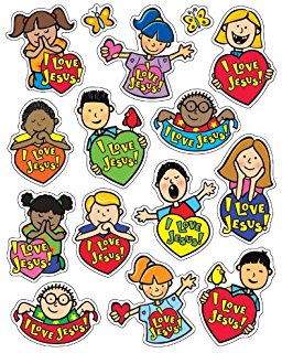 256x320 Jesus Loves Me! Sticker Pack Carson Dellosa