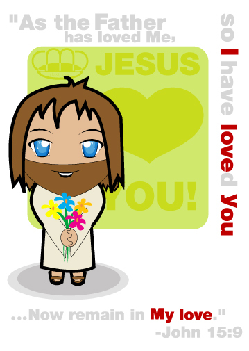 359x505 Chibi Jesus Loves You! Shared By @snapdraqon On We Heart It