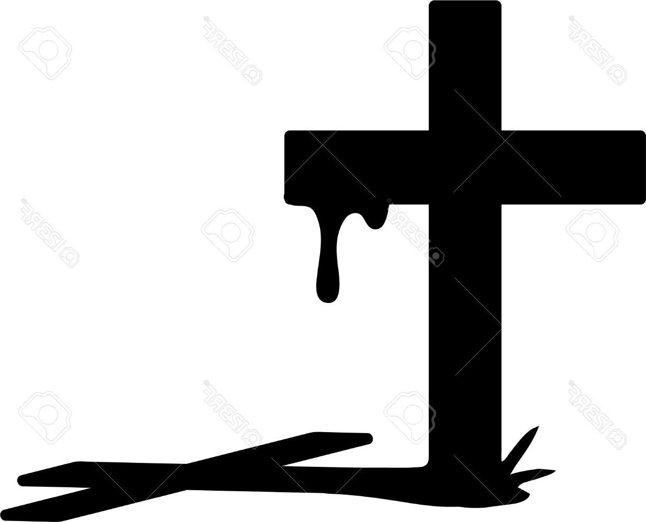 1300x1051 Top Cross Silhouette Stock Vector Jesus Design