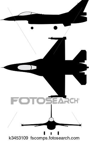 295x470 Clip Art Of F16 K3453109