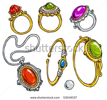 450x422 Jewelry Clipart Cartoon