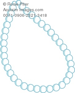 243x300 Art Illustration Of A Blue Pearl Necklace