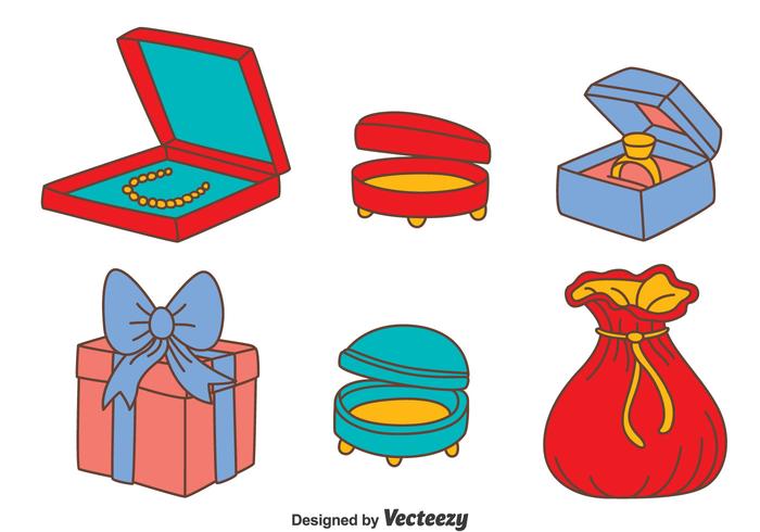 700x490 Jewelry Box Vector Set