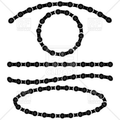 400x400 Bike Chain Frames Royalty Free Vector Clip Art Image