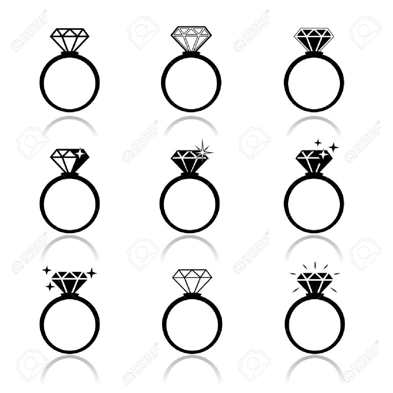 1300x1300 Wedding Rings Vector Icon Wedding Invitation Jewelry Royalty Free