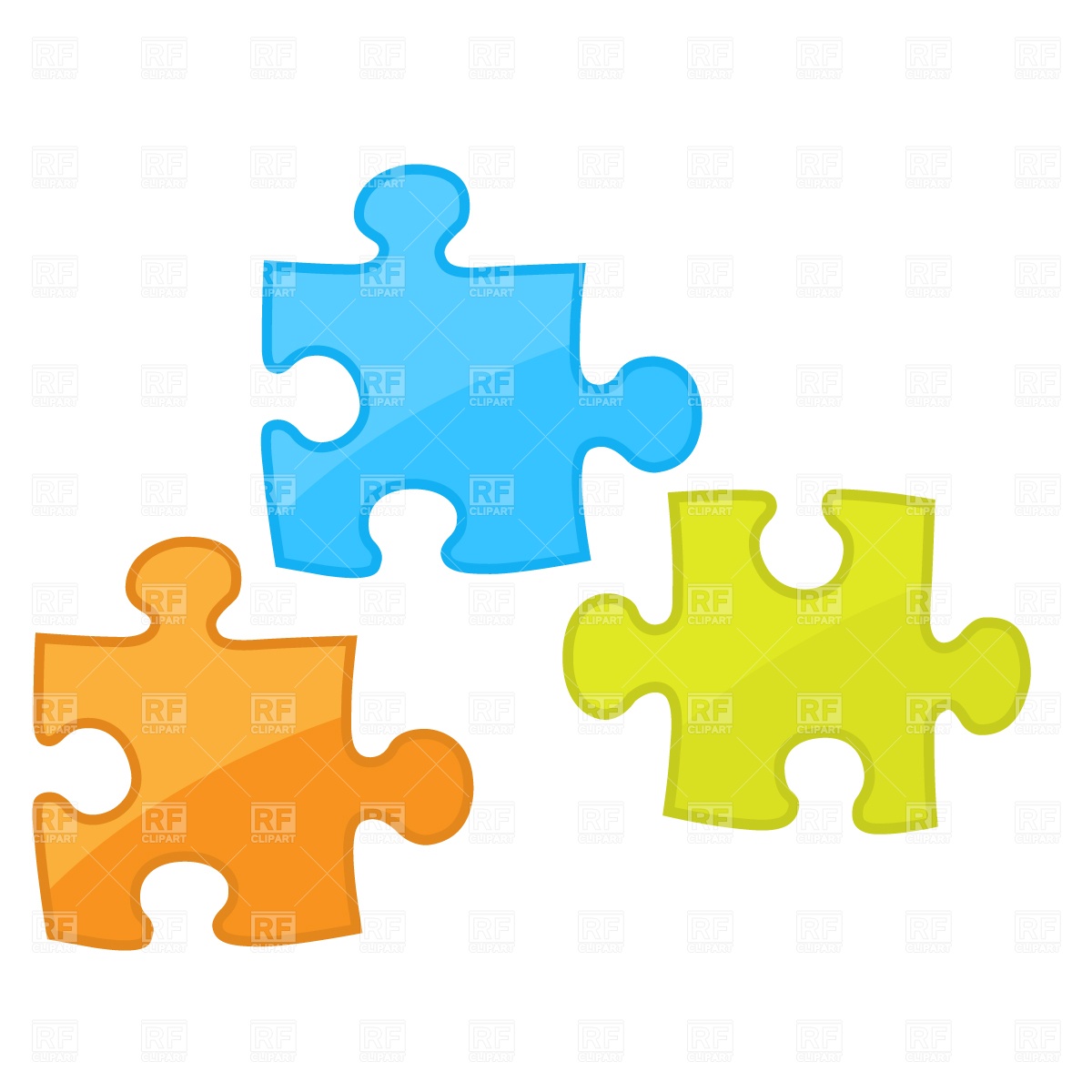 1200x1200 Puzzle Elements Royalty Free Vector Clip Art Image