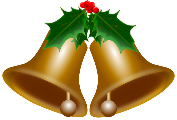 600x406 Christmas Bells Clip Art