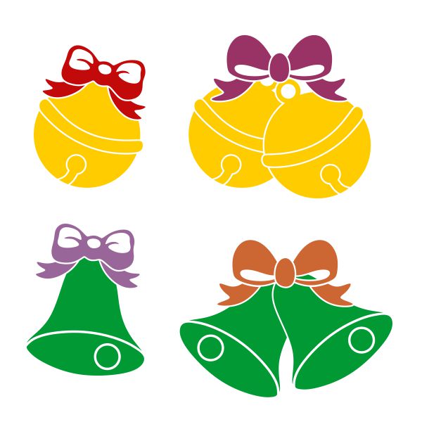 600x600 Christmas Jingle Bell Cuttable Design