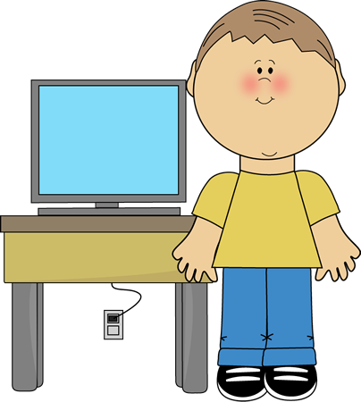 404x450 Boy Classroom Computer Technology Expert Clip Art