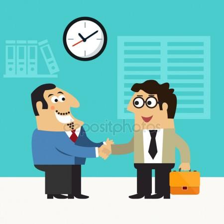 450x450 Happy Job Interview Stock Vectors, Royalty Free Happy Job