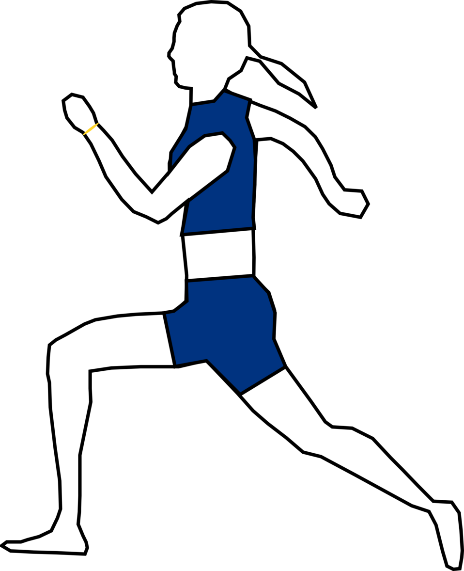 958x1178 Public Domain Clip Art Image Woman Jogging Id 13548609011054